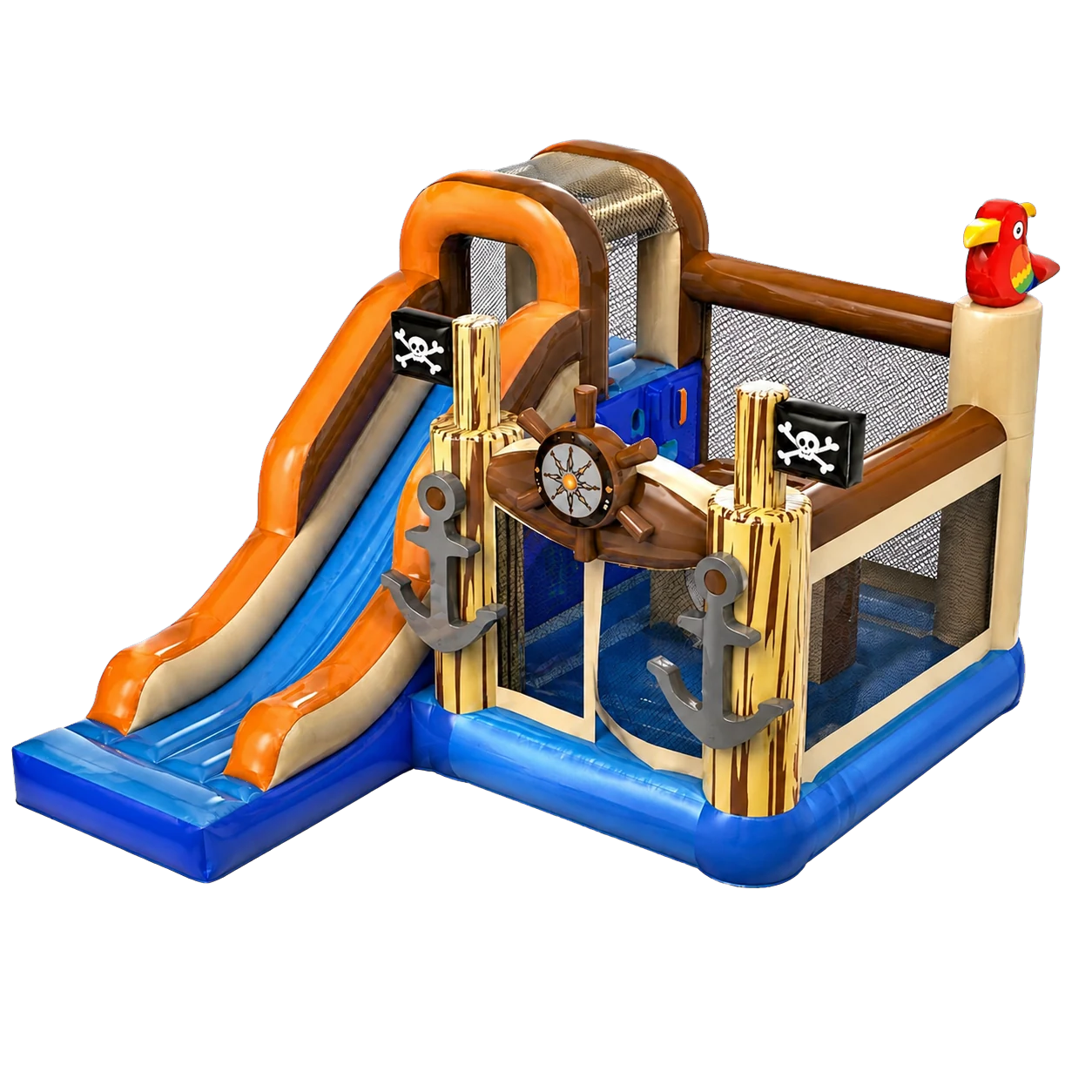 Hire the Little Pirate bouncy castle with slide
