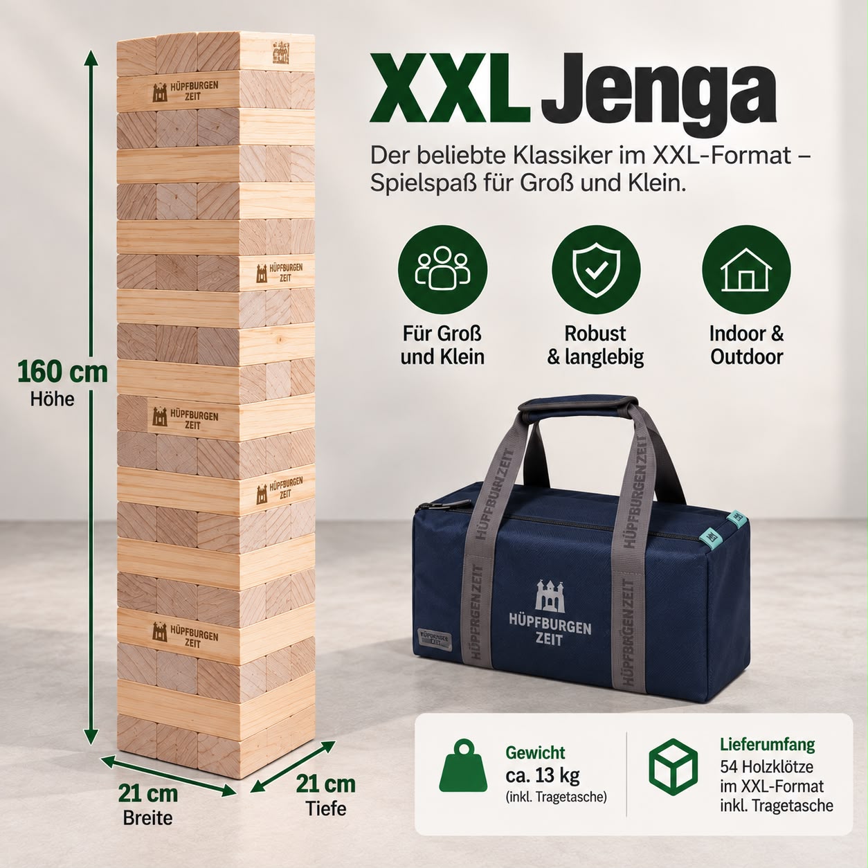 XXL Jenga zur Miete
