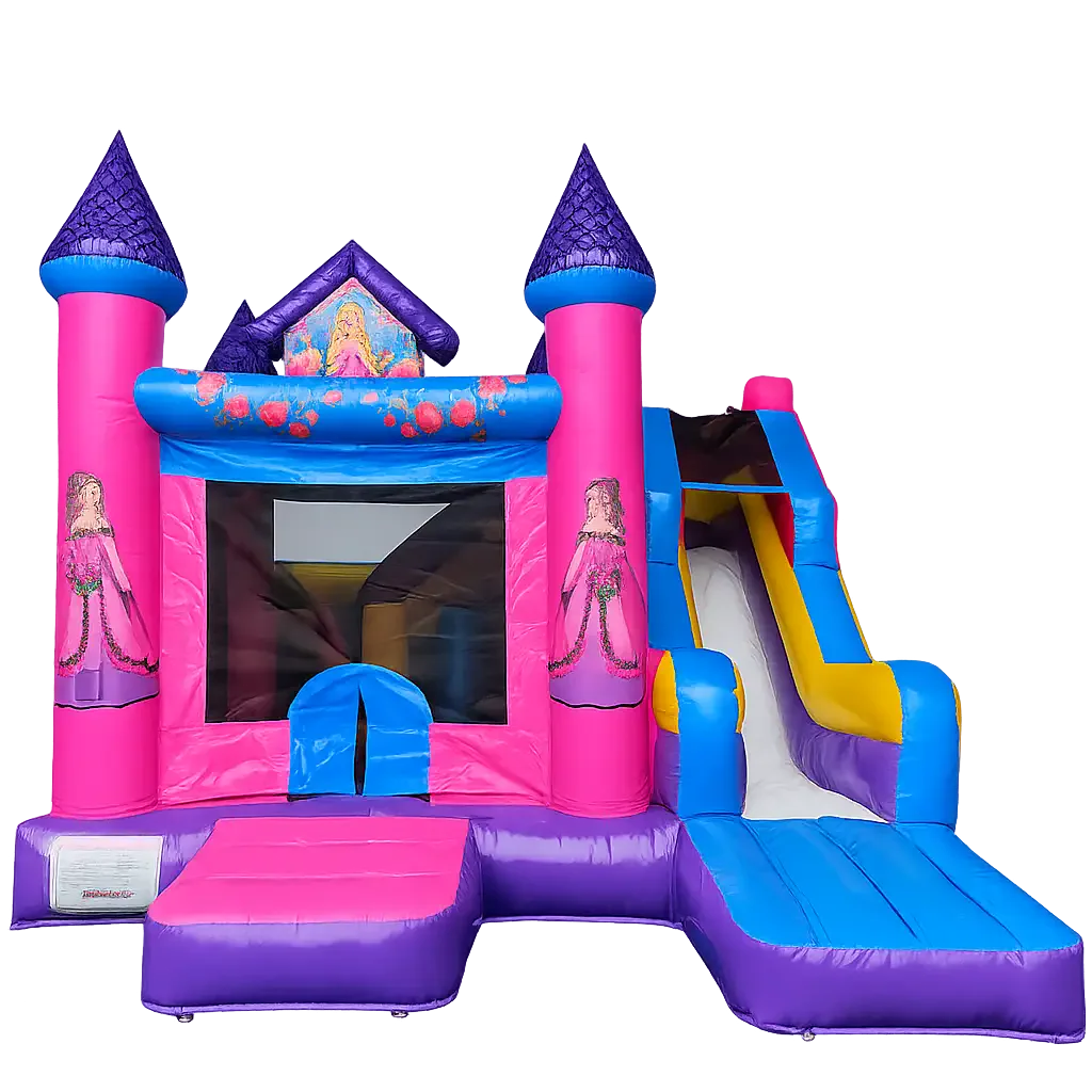 Hire the Princess Castle bouncy castle with slide