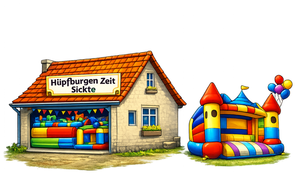 Hüpfburgenzeit Sickte Lager und Abholung für Selbstabholer