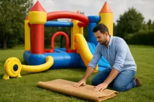 Hüpfburg richtig aufbauen – in 30 Minuten startklar