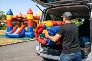 Hüpfburg ohne Lieferung – Abholung in Sickte