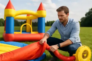 Hüpfburg aufbauen: Wie lange dauert das wirklich?