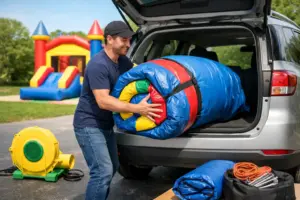 Hüpfburg zur Selbstabholung leicht gemacht