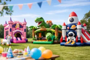 Trends Kindergeburtstag 2026: Hüpfburg Themen